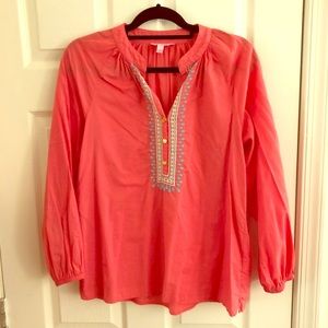 Lily Pulitzer coral top